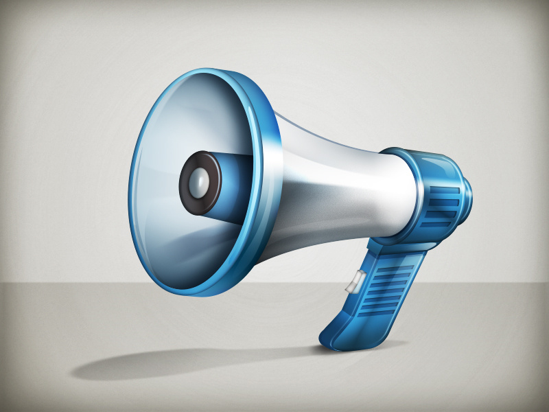 Megaphone by Claudio Gomboli on Dribbble