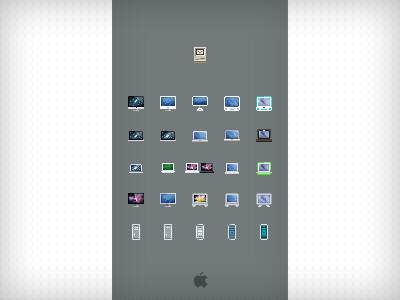 Mac Family  - 16px icons
