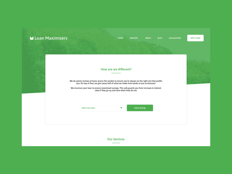 Loan Maximisers - Home Page