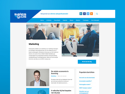 Webdesign - Salesgids portal sales webdesign