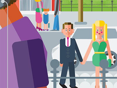 Couple city couple green illustration online learning platform people public transportation purple sociology sophia learning vector