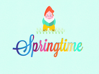 Text effects in Photoshop effects gnome photoshop spring springtime text