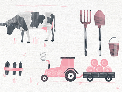 Farm life illustration