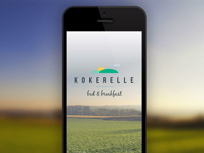 Kokerelle logo bed and breakfast bedandbreakfast belgian flanders identity kokerelle kokerelle.be landscape logo logo design responsive tourism