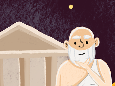 Philosopher ancient athens education greek illustration learning online learning philosopher philosophy socrates ui university
