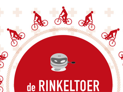 de Rinkeltoer, Ghent 2012 bike biker din flyer poster print red save savem tour traffic