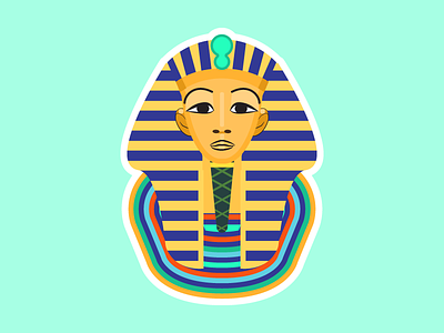 Art history Toetanchamon's mask ancient egypt basiseducatie college courses custom illustration educatie education learning leren online learning online leren school students