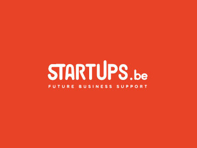 Final Startups logo custom type gotham rounded logo red startup