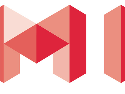 Mix Logo proposal blocks custom type logo mix modern plate red tints