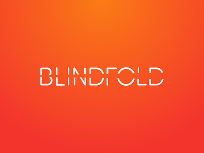 Blindfold - Logo blindfold branding coplex logo orange orange logo typography white