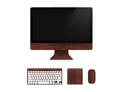 Slickwraps • Apple Products • Mahogany Wood