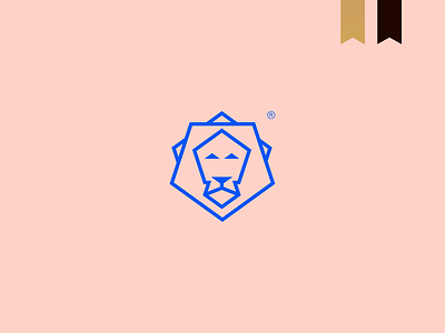 Pentagon - Visual Brand abstract brand geometric icon lion lion logo logo logotype mark minimalism simple