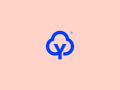 Naturally You - Visual Brand abstract brand cloud geometric gestalt icon logo mark minimalism simple tree