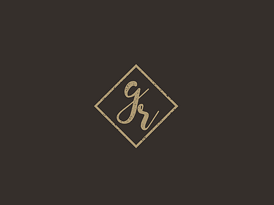 G + R gr logo monogram photography vintage
