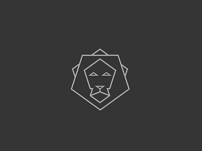 Lion + Pentagon fibonacci golden rule logo lion minimalism pentagon