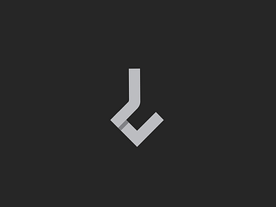 J + V + Hook abstract hook j jv logo minimalism monogram v