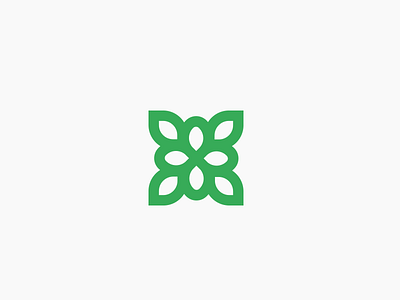 Olive Tree Flower flower geometric icon logo mark olive tree wood