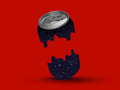 Cosmic Cola 3d art c4d can coke cola cosmic illustration render space