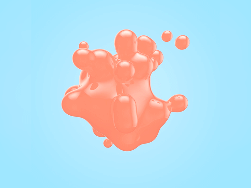 Flubber 3d animation blob c4d cinema4d flubber gif gooey jelly