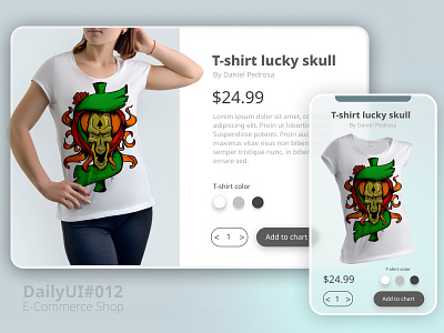 DailyUI#012 e-commerce item app branding commissions dailyui dailyui012 design e-commerce figma gameart illustration t-shirt ui ux