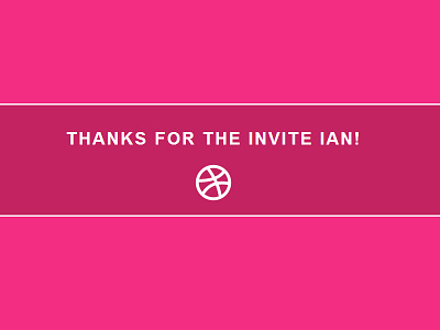 Thanks Ian! code css dribbble html thanks welcome