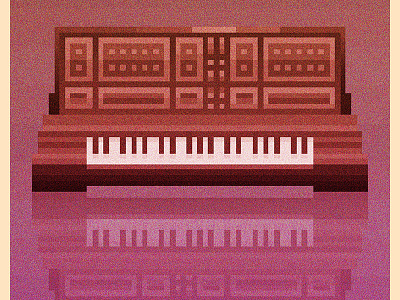 Moog Two 8bit art game pixel poster retro