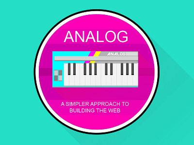 Analog Logo 80s css development front end illustration javascript retro vector web web components web design