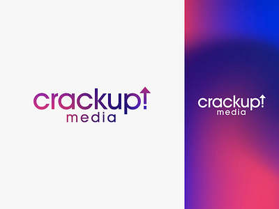 Logo exploration for Crackup Media app artdesign artdirection branding design crack design iphone logotype media ui up vector