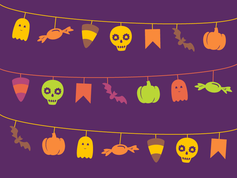 134 Days fiesta october icon 2d fall illustration halloween