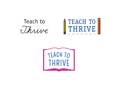 Thrive Logos learn logo school sketch think
