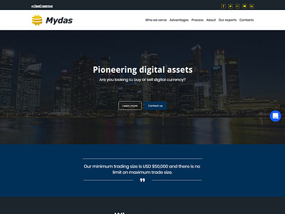 Mydas website
