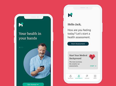 Medical Health Assessment Application app design product design ui ux