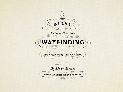 Cover for the Wayfinding Art Exhibition design illustration