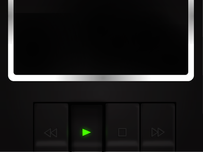 Button 2 button forward play rewind stop walkman