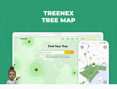 Tree map design graphic design green illustration tree ui