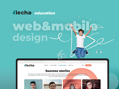 Flecha. Education design education online photo school ui website