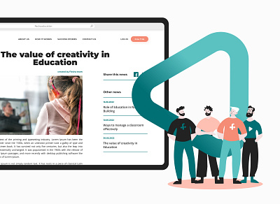 Flecha. Education app branding design education figma green illustration learning logo man online school school teacher ui