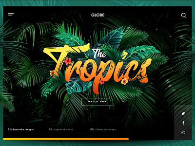 Tropics UI jungle sketch tropics ui user interface wip work in progress