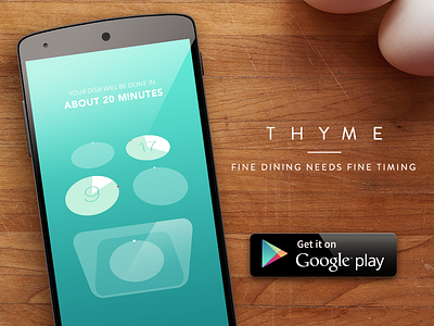 Thyme - For Android ios7 kitchen minimallistic simple thyme timer