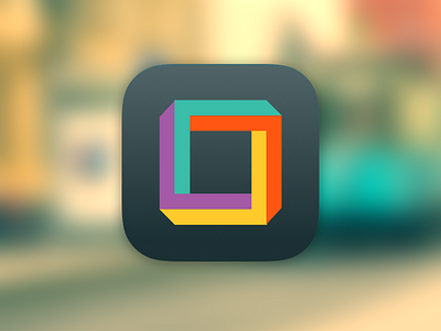 iOS 7 icon app colors colours geometry icon ios7 square