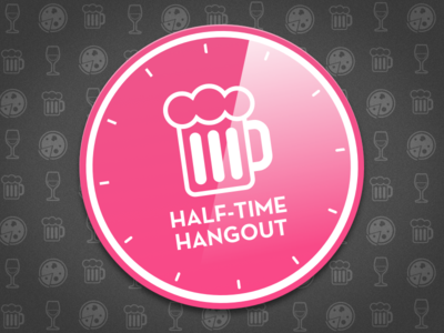 Half-time Hangout beer dribbblemeetup dribbbleriet hangout meetup