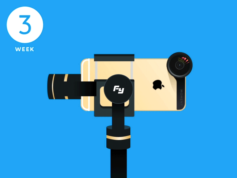 WEEK 3: Feiyu G4 Pro Gimbal for iPhone 6 after effects feiyu gif gimbal iphone lens moment shine stabilizer