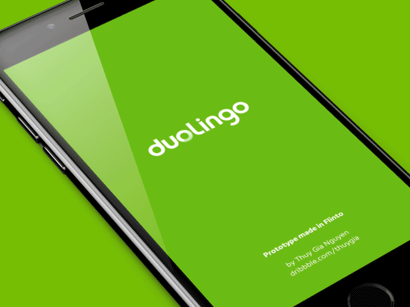 WEEK 12: Duolingo in Flinto animation duolingo flinto iphone ui ux