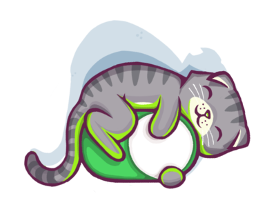 Cats love the green radio active toggles