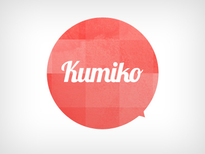 Kumiko logo bubbles kumiko logo red