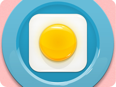 Egg yolk icon