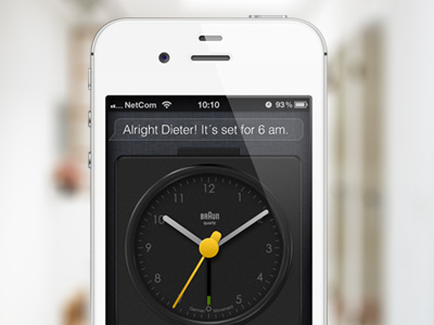 Siri meets Mr.Dieter alarm clock dieter ios iphone 4s rams real siri
