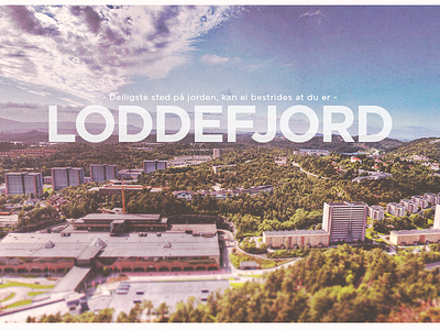 Loddefjord, Bergen bergen city poster loddefjord vadmyra