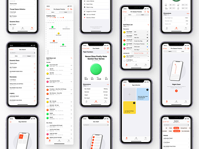 Disc Golf Companion app design ios mobile design ui user interface ux