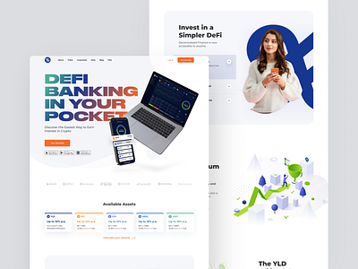 Yield App Home Page app concept design illustration ios ui ux web